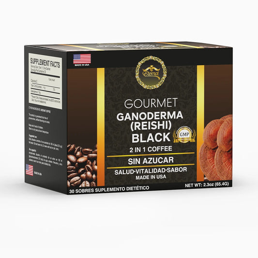 Cafe Ganoderma Reishi 2-in-1 Mushroom Colombian Coffee black