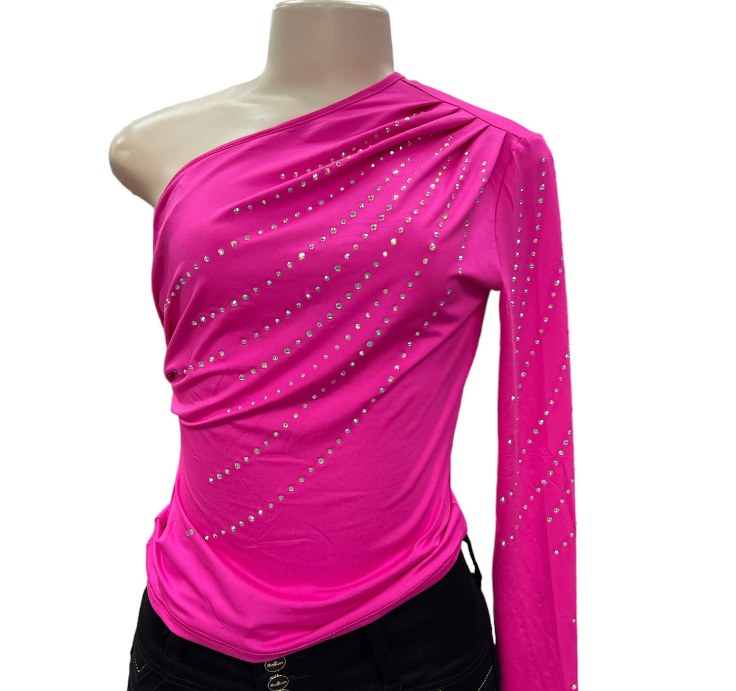 Hot pink one sleeve
