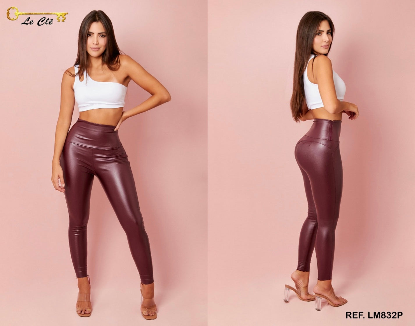 Colombian faux leather leggings Ref:LM832P