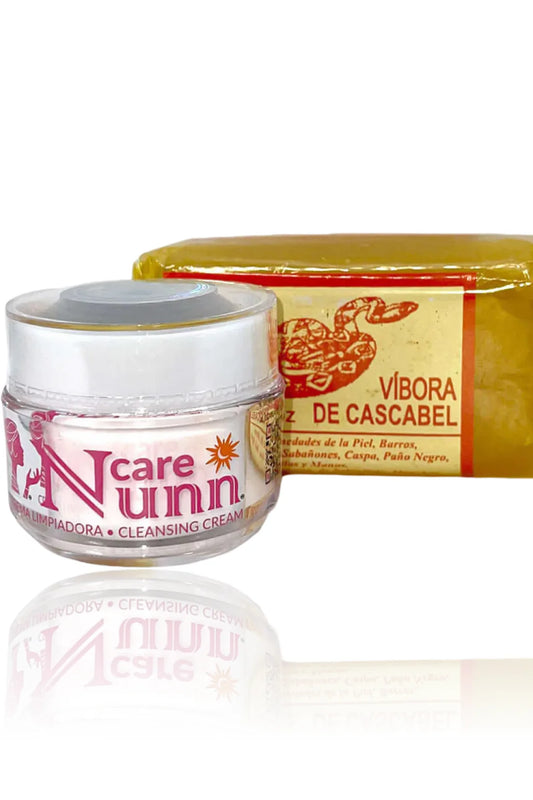 NunnCare crema facial + jabón aceite de vibora de cascabel kit