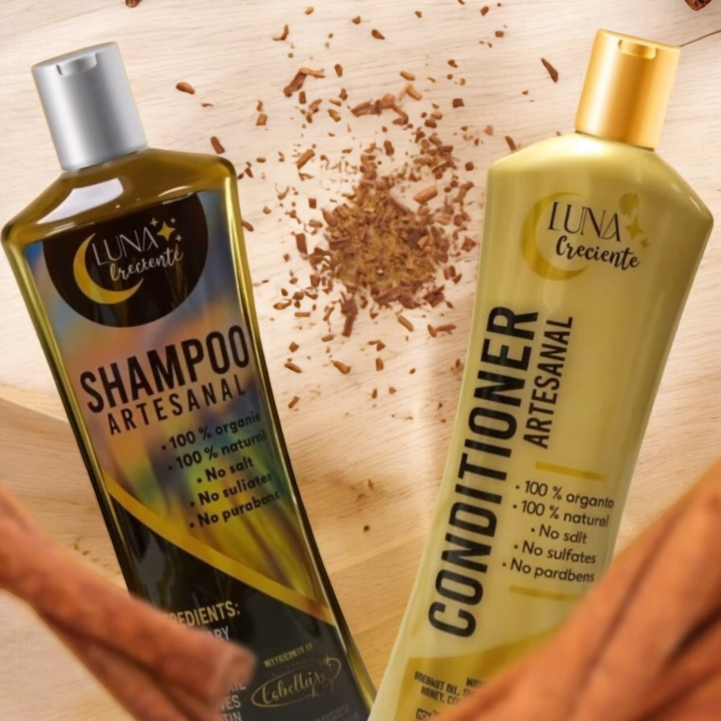 Kit Shampoo & Acondicionador Luna Creciente Artesanal de la línea de Esbelta